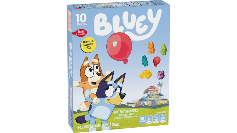 Betty Crocker Fruit Snacks Bluey 10ct