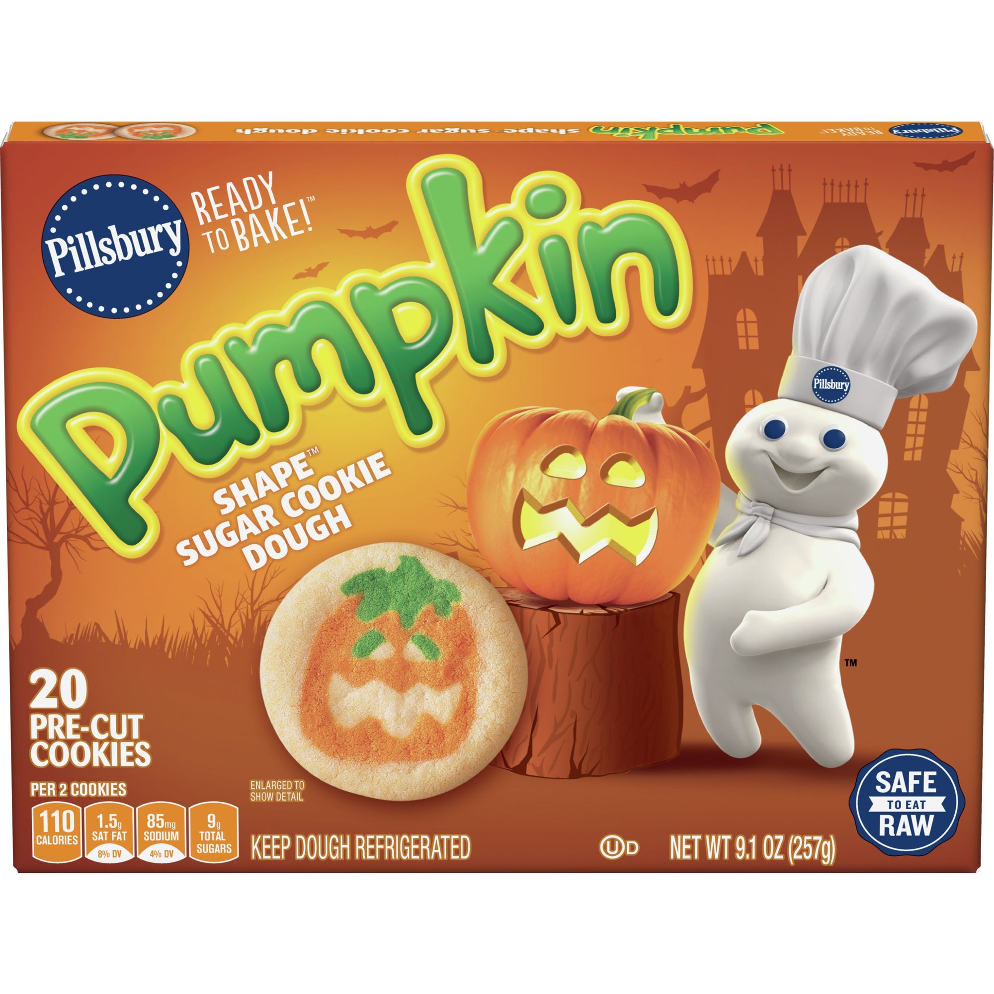 Pillsbury Sugar Cookie Dough Pumpkin 9.1oz