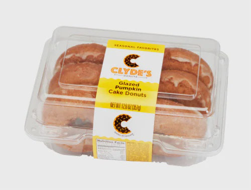 Clyde's Glazed Pumpkin Cake Donut 6ct
