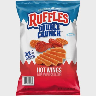 Ruffles Double Crunch Hot Wings  Potato Chips 13.75 oz.