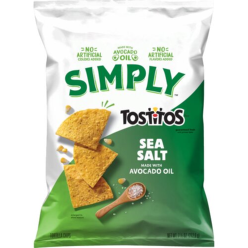 Simply Tostitos Sea Salt Tortilla Chips 7.5 oz.