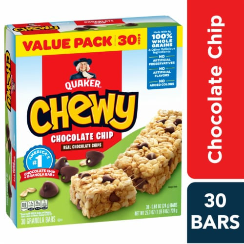 Quaker Chewy Chocolate Chip Granola Bar 30 Pack