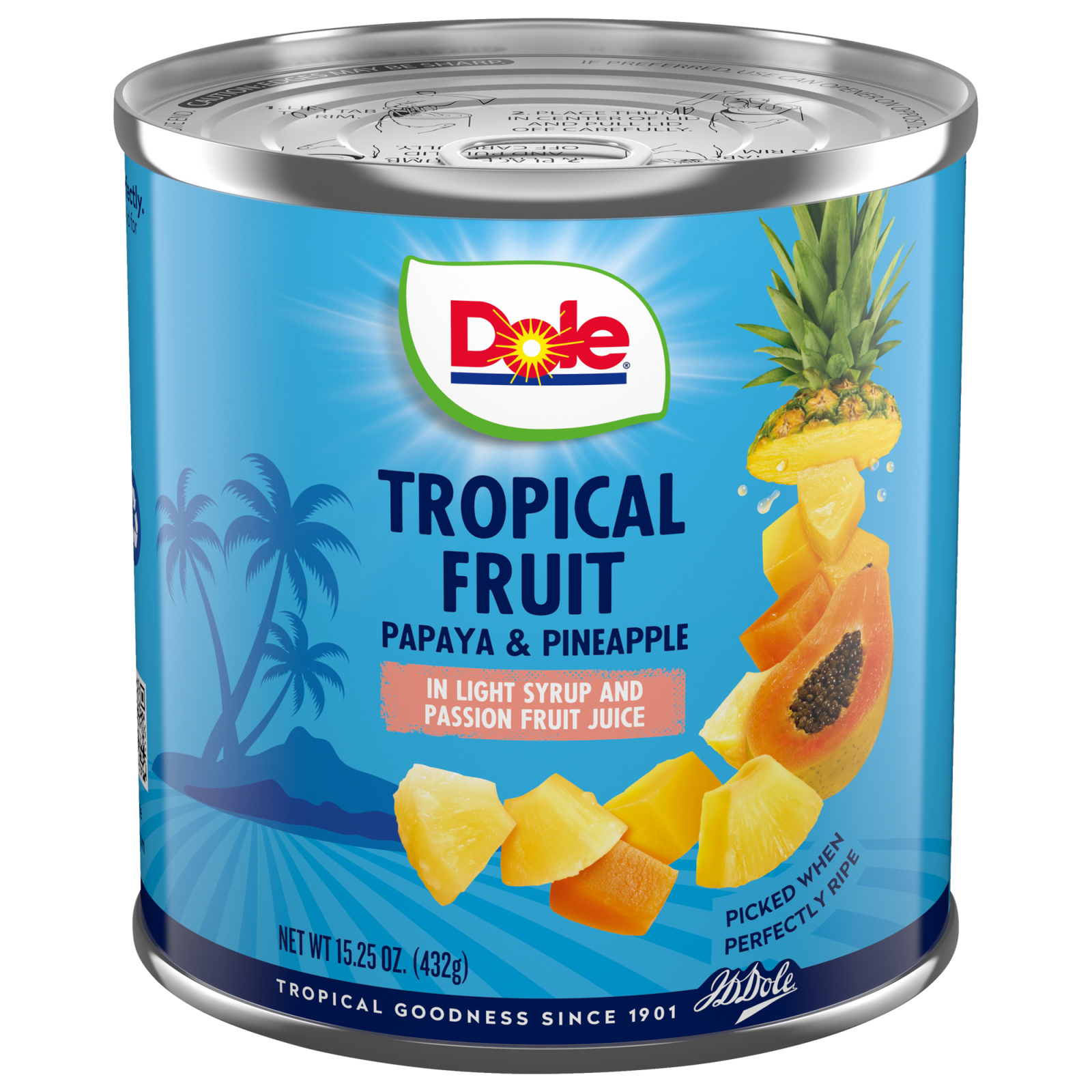 Dole Canned Tropical Fruit Pineapple & Papaya 15.25oz