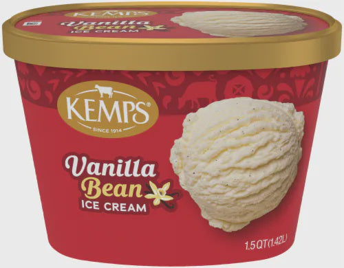 Kemps Old Fashioned Vanilla Bean Ice Cream 1.5qt