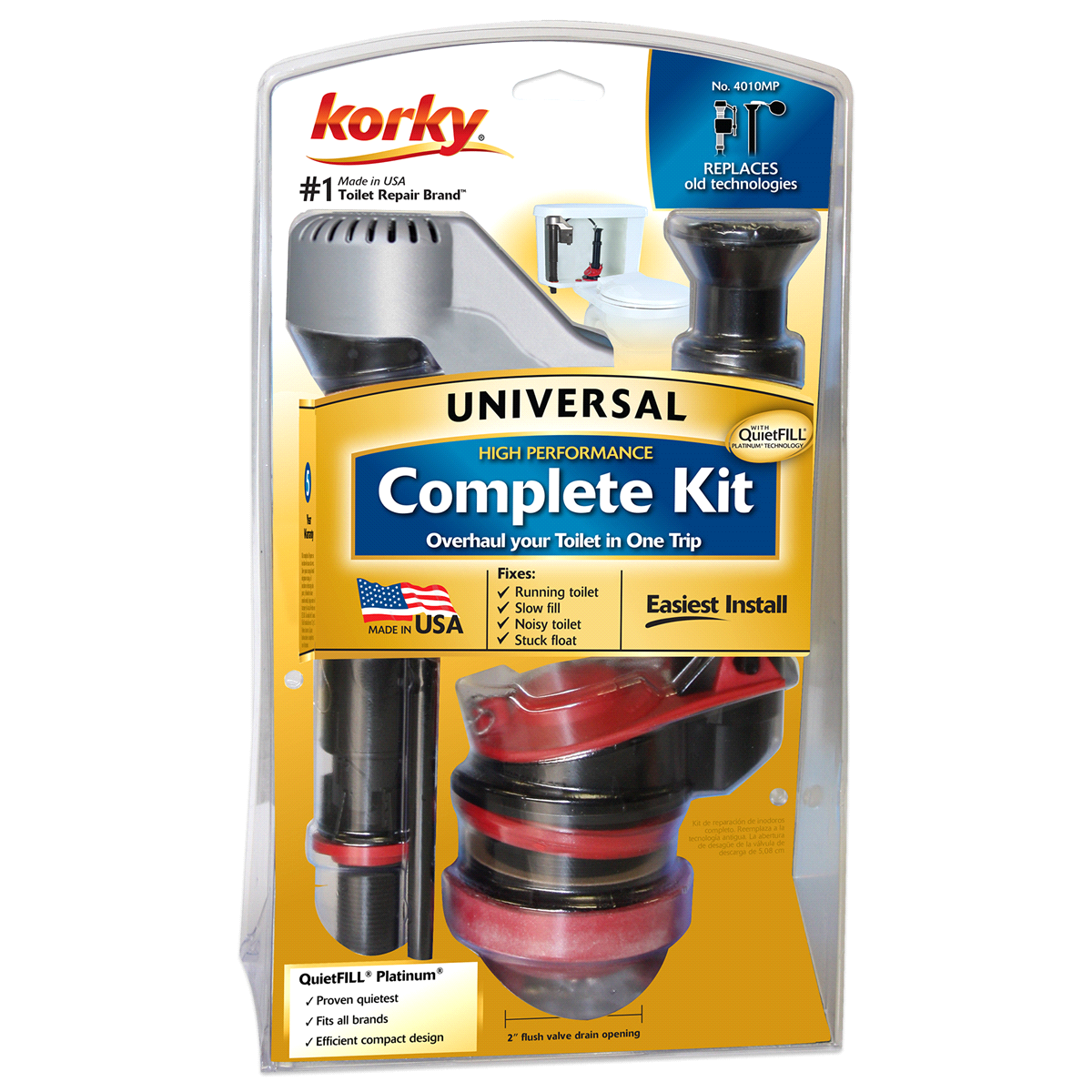 Korky Toilet Repair Kit, Fill & Flush
