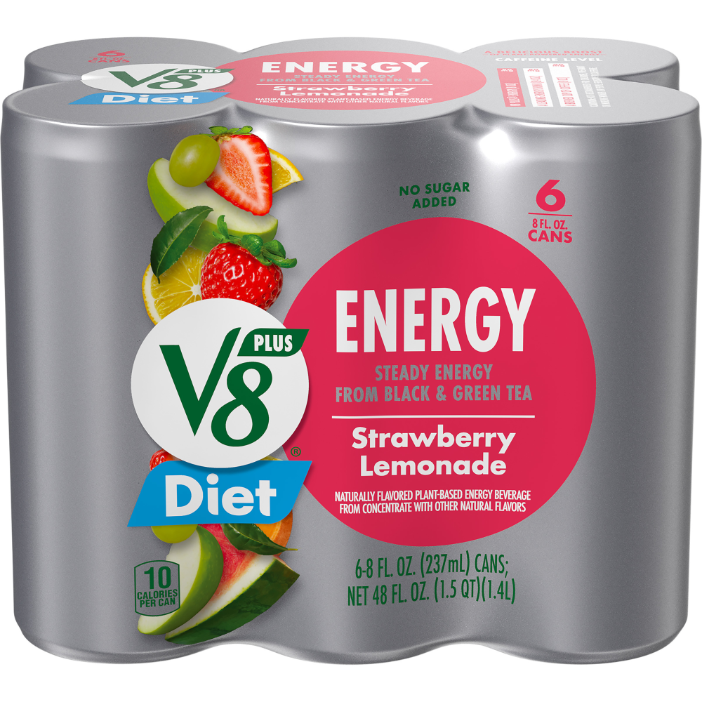 V8 Plus Energy Diet Strawberry Lemonade 6pk