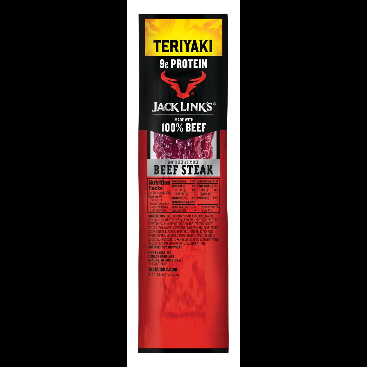 Jack Link Teriyaki Beef Steak 1oz