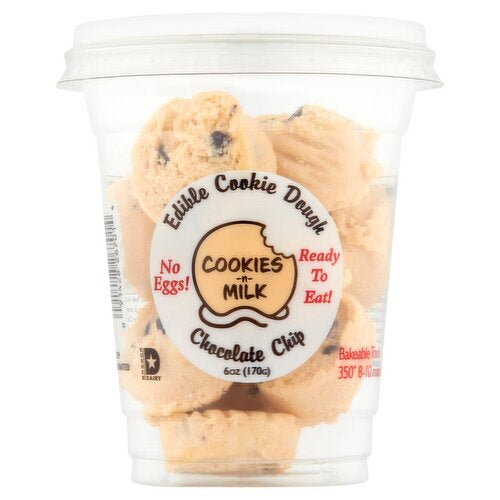 Cookies-N-Milk Edible Choc Chip Cookie Dough 6oz