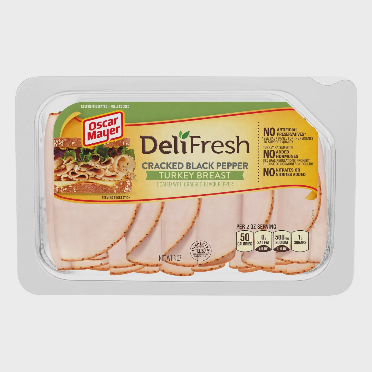 Oscar Mayer Cracked Black Pepper Turkey Breast Shaved 8oz