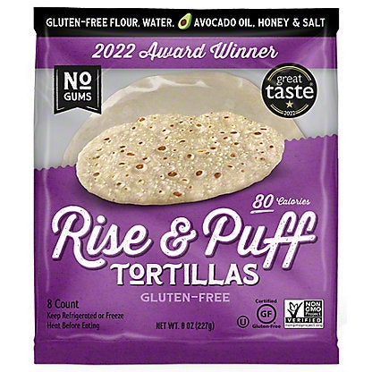 Rise & Puff Gluten Free Gourmet Tortillas 8ct