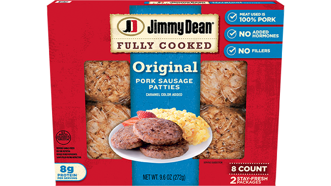 Jimmy Dean Fully Cooked Pork Sausage Patties 24 oz