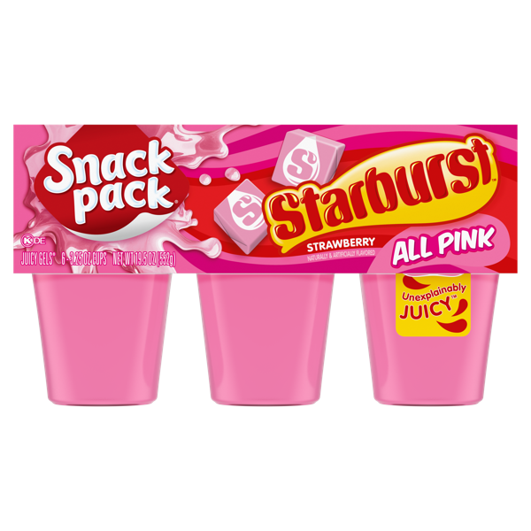 Snack Pack Starburst Gelatin