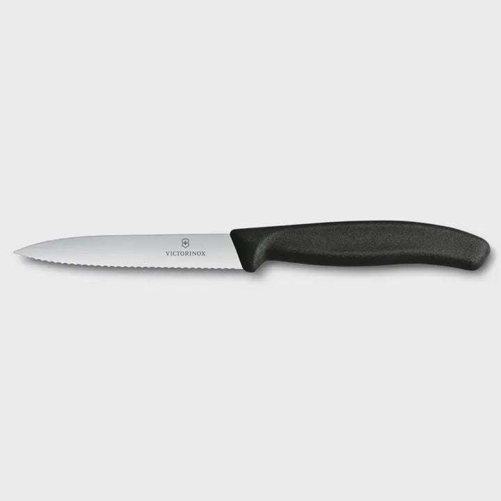 Victorinox Serrated Spear Tip Paring Knife 4 Black