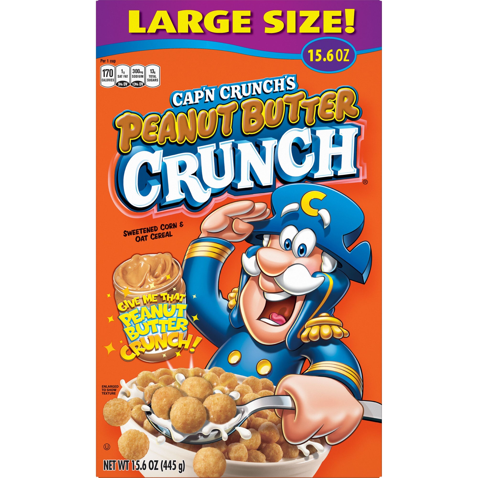 Cap'n Crunch Peanut Butter Crunch Cereal 15.6oz