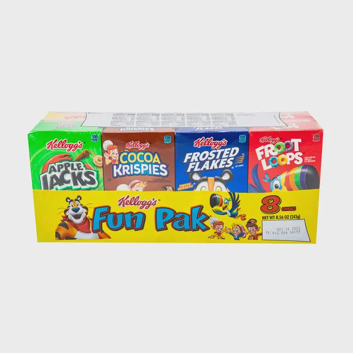 Kellogg's Fun Pack Assorted Mini Cereal Boxs 8ct