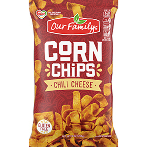 Our Family Chili Cheese Corn Chips 9oz