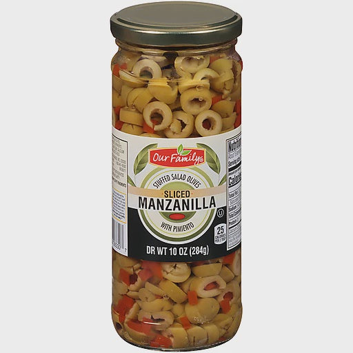 Our Family Sliced Salad Olives 10oz