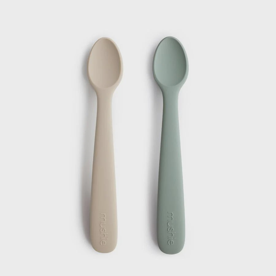 Mushie Silicone Spoons Cambridge Blue/Shifting Sands