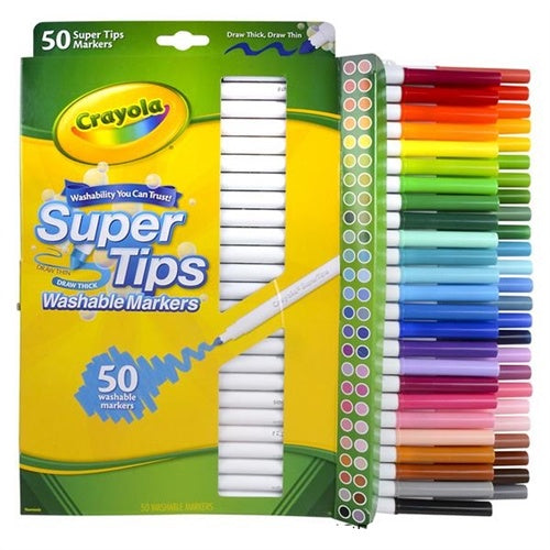 Crayola Super Tips Washable Markers 50ct