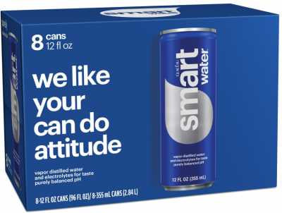 Smart Water cans 12oz/8pk