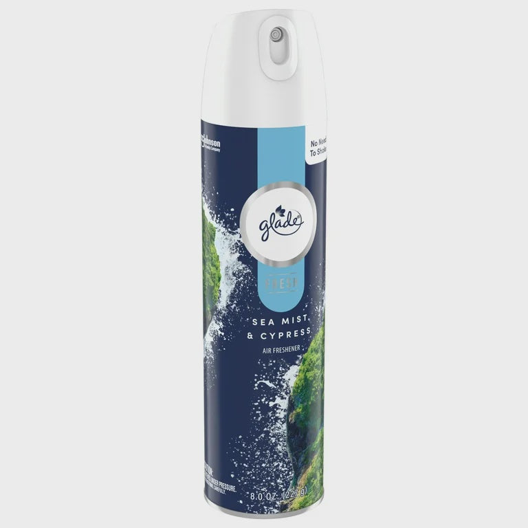 Glade Aerosol Sea Mist & Cypress Air Freshener 8oz