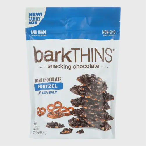 Bark Thins Dark Chocolate Pretzel 10oz