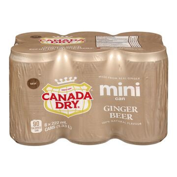 Canada Dry Ginger Beer 7.5oz/6pk