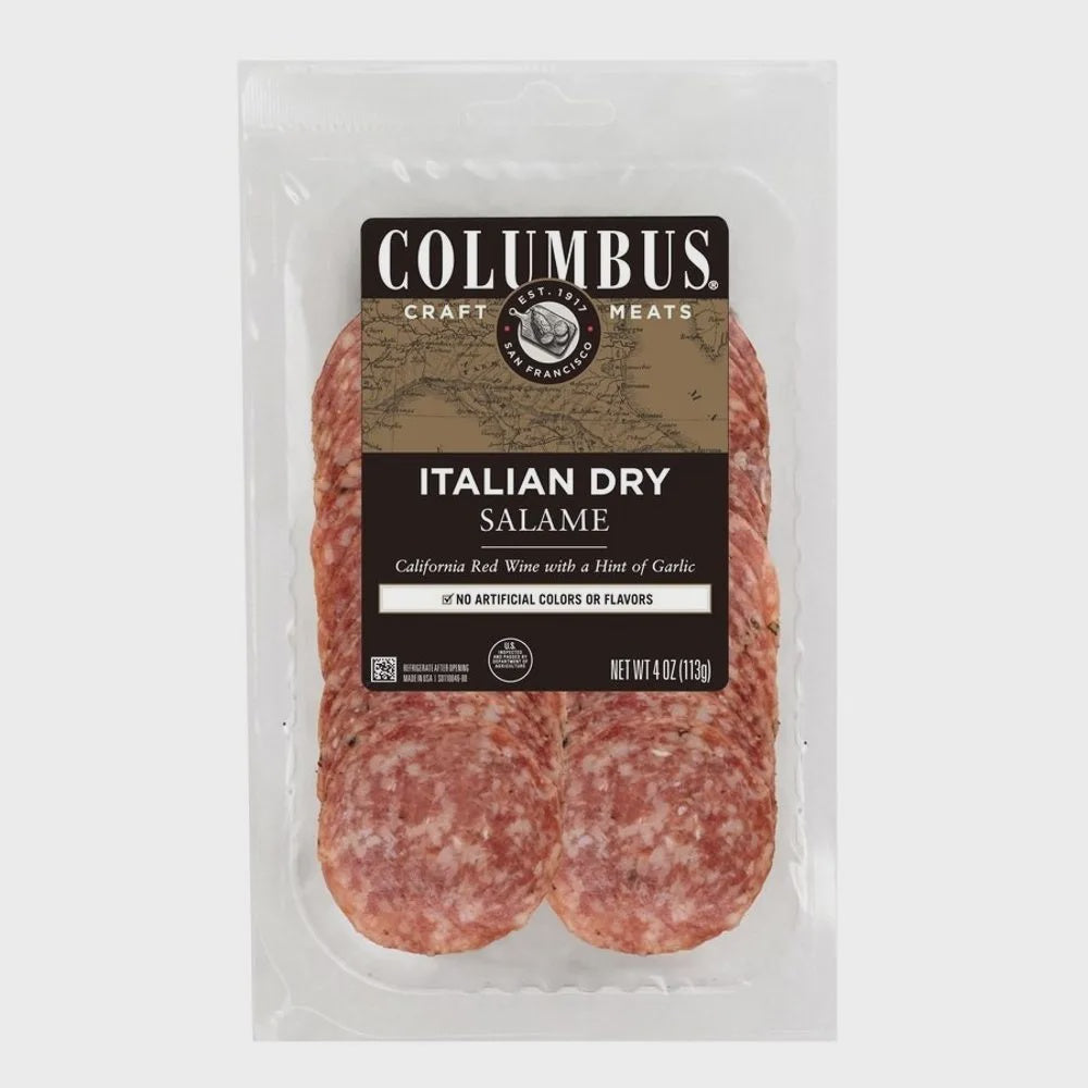 Columbus Italian Dry Salami Sliced 4oz