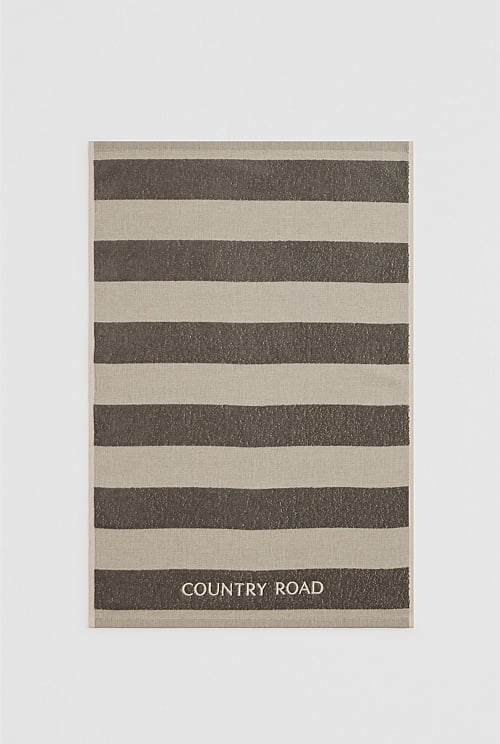 Country Road Franklin Tea Towel Charcoal