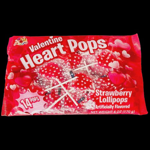 Valentine Heart Pops  14 pack