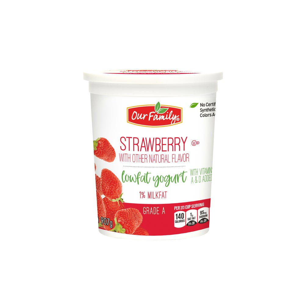 Our Family Greek Yogurt Strawberry 32oz