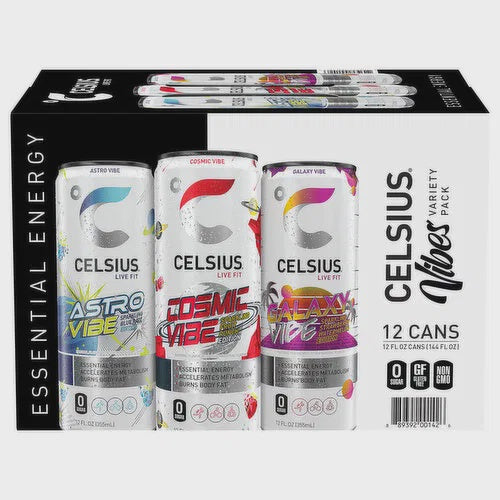 Celsius Variety Astro/Cosmic/Gal 12pk