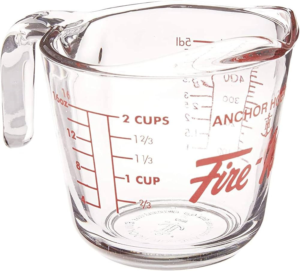 2 Cup Glass Measure by Fire King