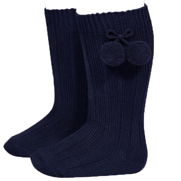 Condor Socks Pompom Navy