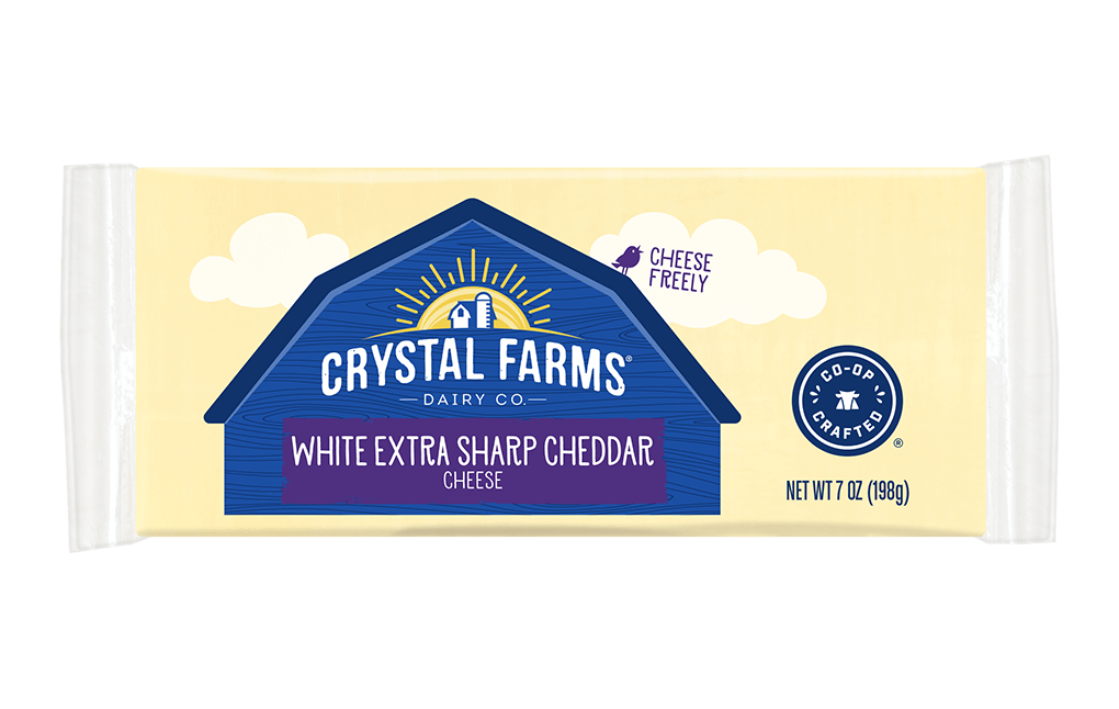 Crystal Farms White Extra Sharp Cheddar 7oz