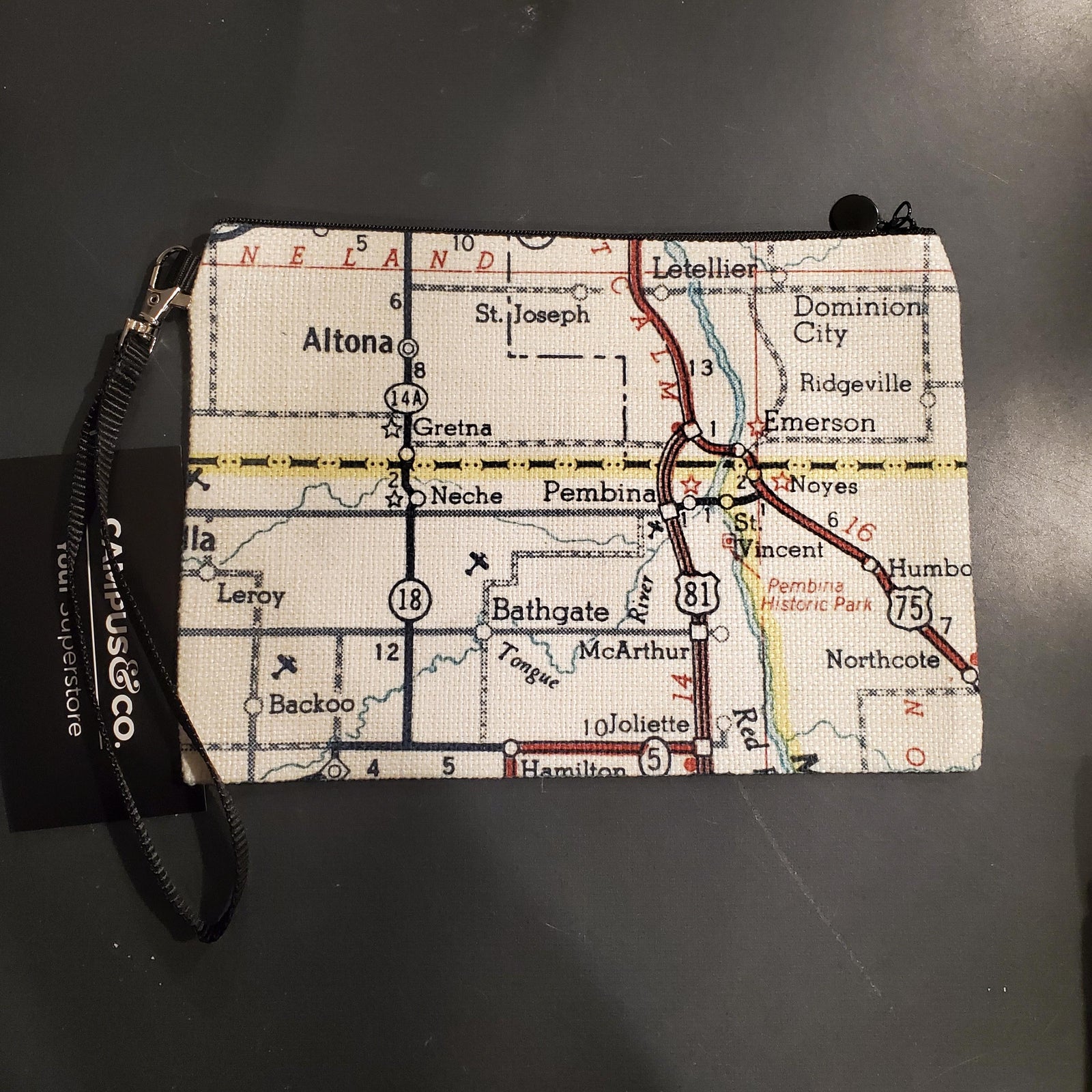 Neche/Pembina Zippered Pouch