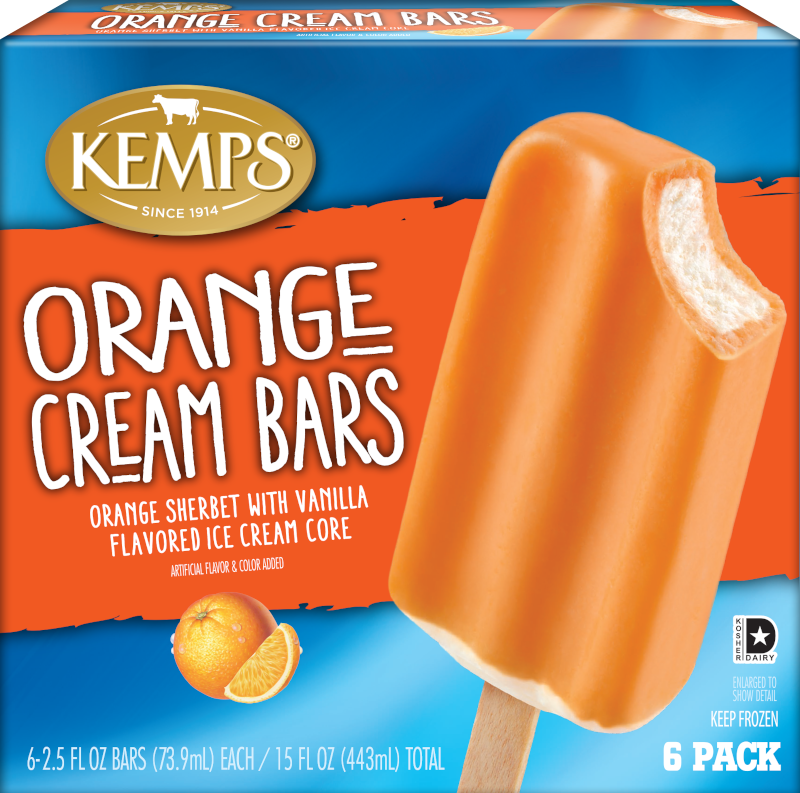 Kemp's Orange Cream Ice Cream Bars 6ct