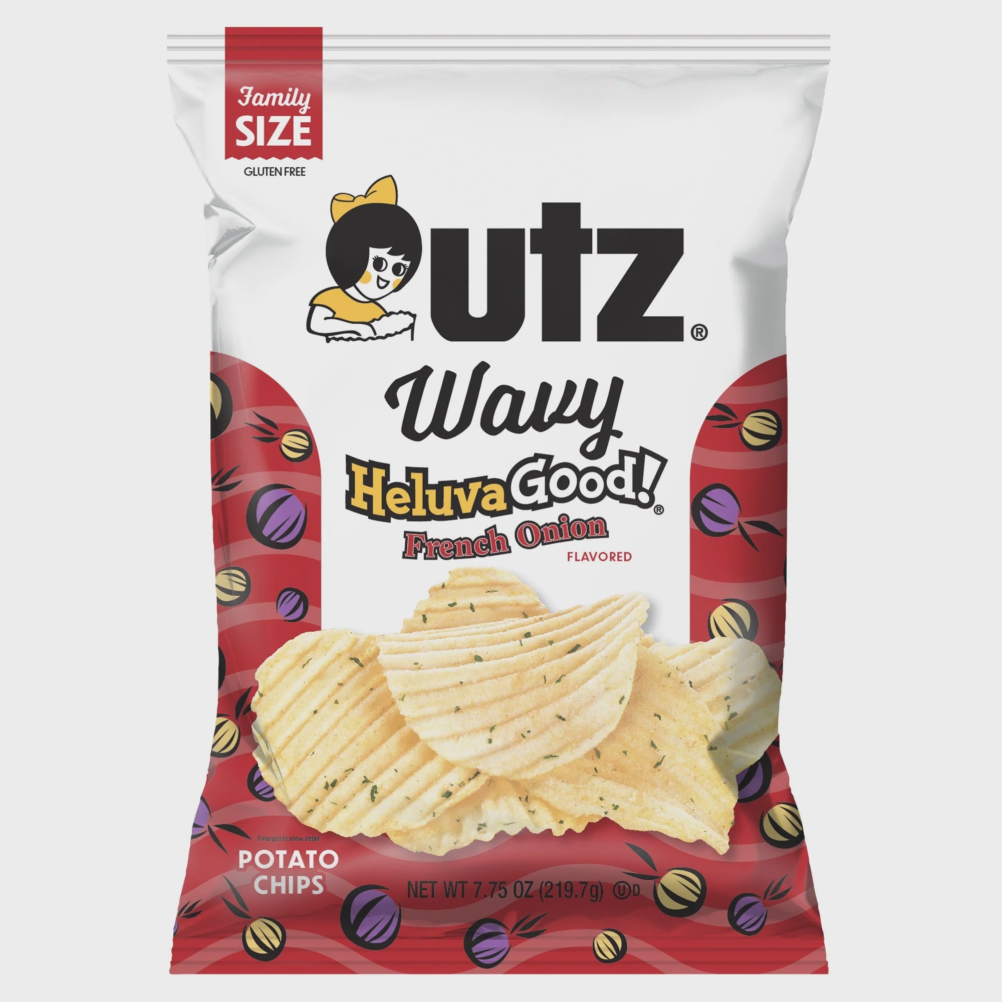 Utz Wavy Heluva Good French Onion Potato Chips 7.75 oz.