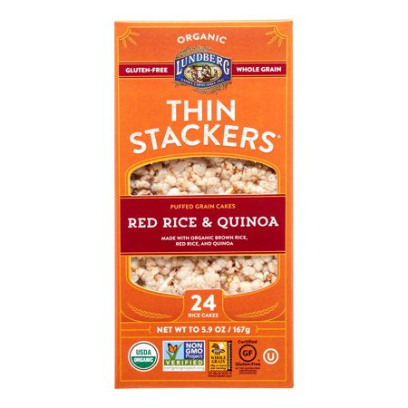 Lundberg Red Rice & Quinoa Thin Brown Rice Cakes 6oz