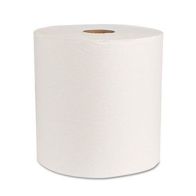 Boardwalk White Hardwound Roll Paper Dispenser Towel - 6 rolls