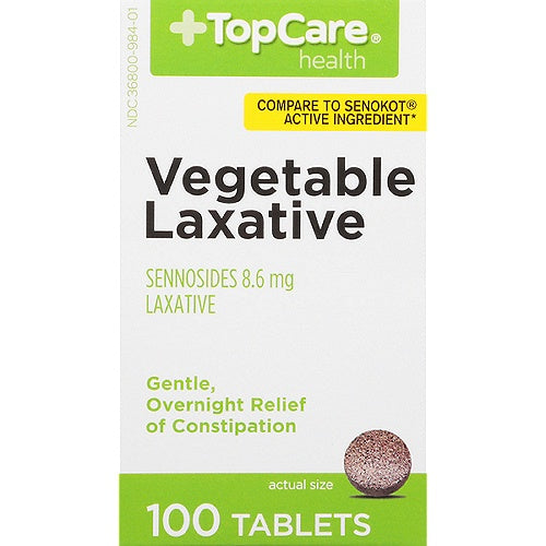 Top Care Senna Laxative Tablets 100ct
