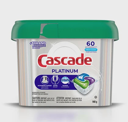 Cascade Platinum Action Pac Fresh Scent 59ct