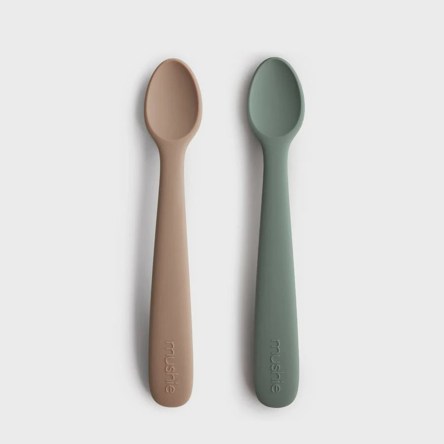 Mushie Silicone Spoons Dried Thyme/Natural
