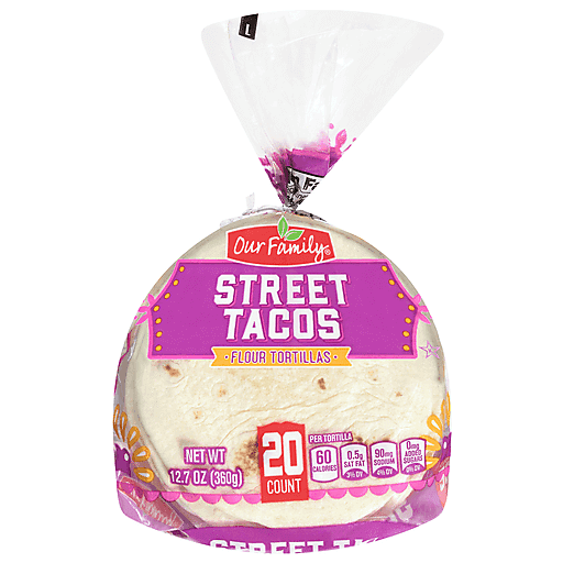 Our Family Street Taco Tortilla 4.5" 20 ct