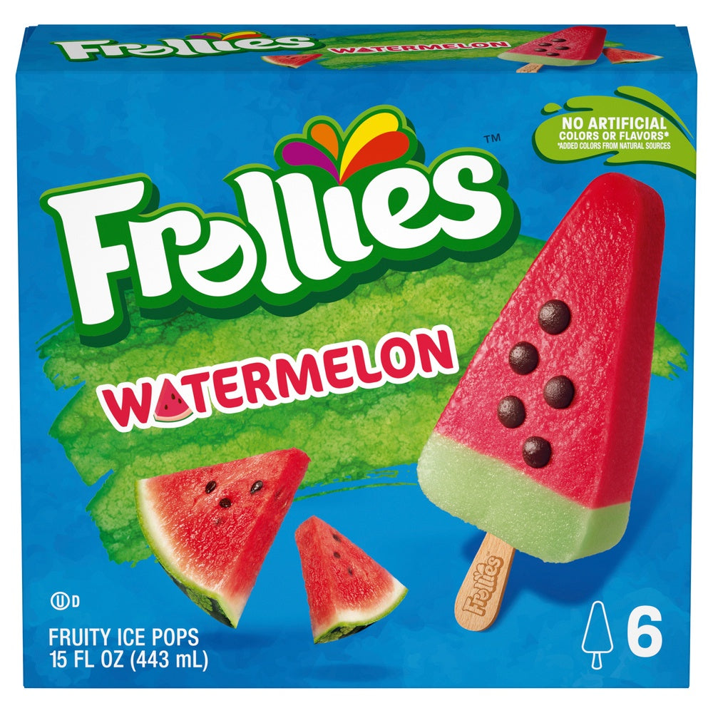 Frollies Fruity ice pops Watermelon 6ct.