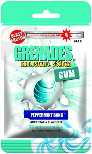 Grenades Explosives Gum Peppermint Bang 30ct