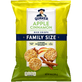 Quaker Rice Crisps Apple Cinnamon 9.8oz