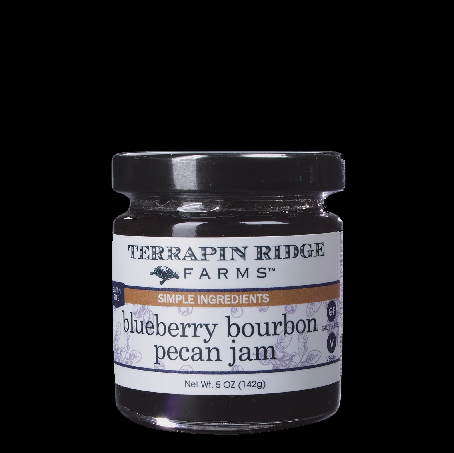 Terrapin Ridge Blueberry Bourbon Pecan jam 5oz.
