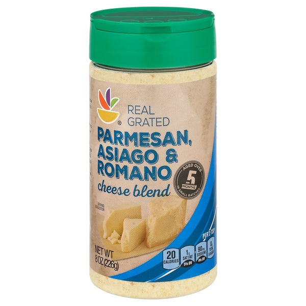 Our Family Parmesan Ramano & Asiago Grated Cheese 8oz