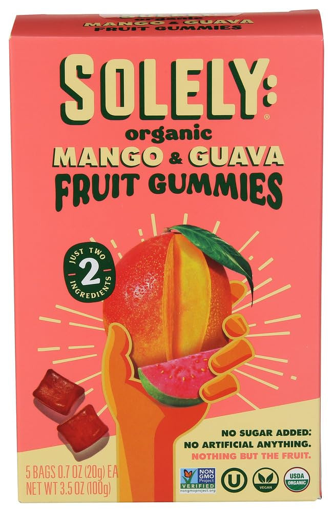 Solely Fruit Gummies Mango Guava 5pk